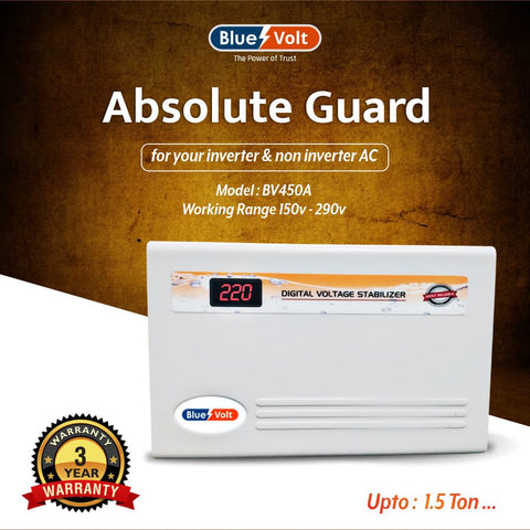 BV450A 4KVA 150V-280V Digital Voltage Stabilizer for up to 1.5 Ton AC