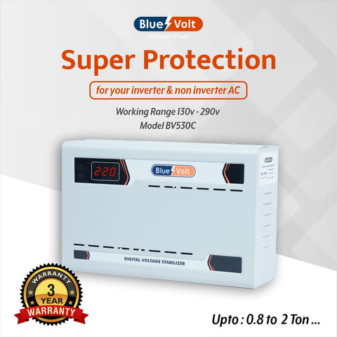 BV530 5KVA 130V-280V Digital Voltage Stabilizer - For upto 2 ton