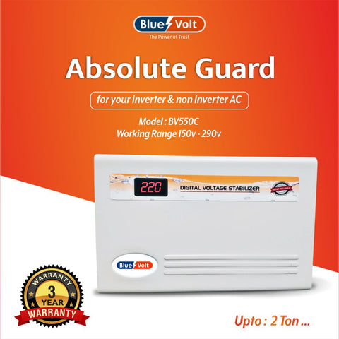 BV550 5KVA 150V-280V Digital Voltage Stabilizer for up to 2 Ton AC