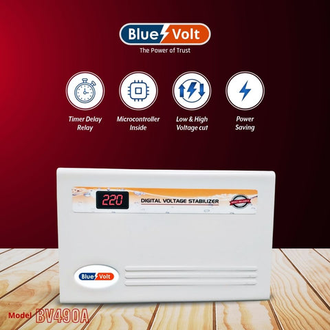 BV490A 4KVA, 90V-280V Digital Voltage Stabilizer For Upto 1.5 ton AC