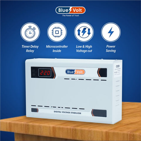 BV430 4KVA 130V-280V Digital Voltage Stabilizer For Upto 1.5 ton AC
