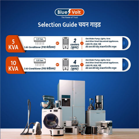 BVM1090C 10KVA 8000W 90V-300V With Changeover MCB/Powers Copper Wound